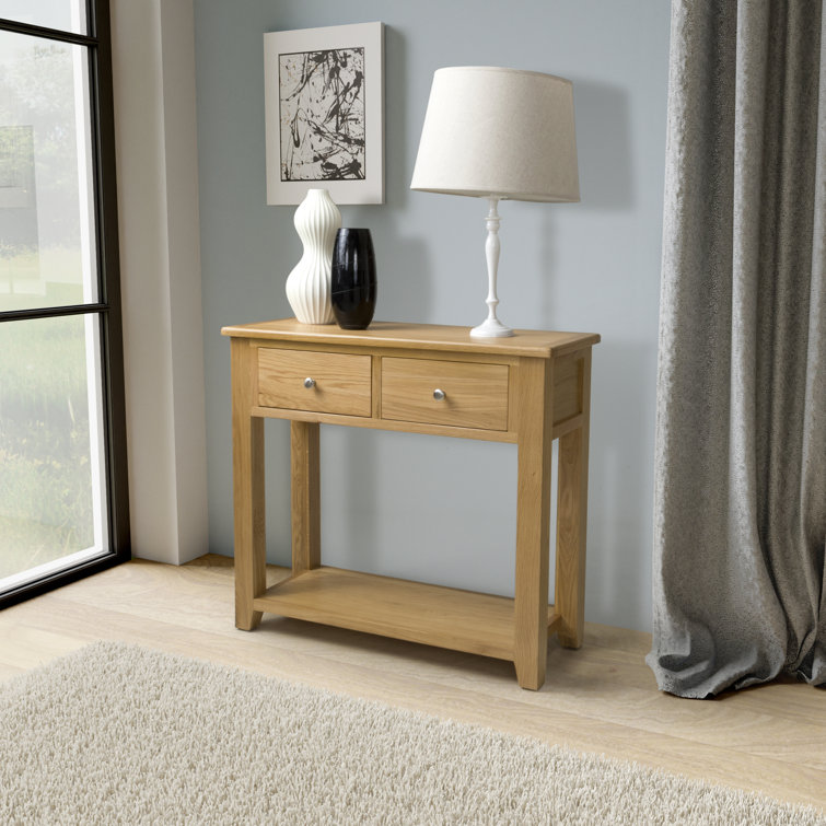 ClassicLiving Amparo 89cm Solid Wood Top Console Table Wayfair.co.uk